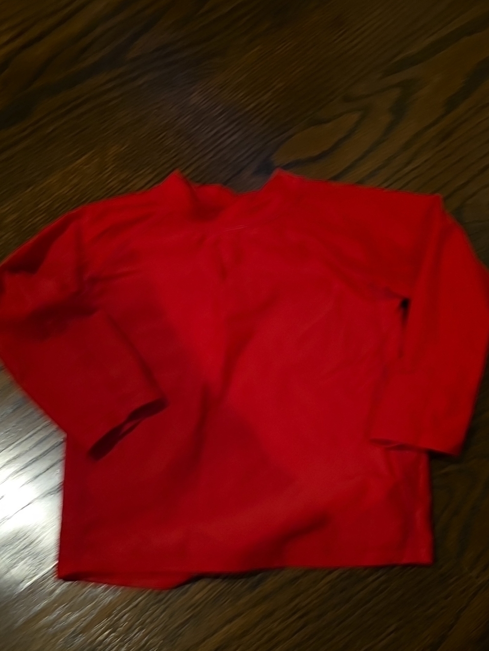 Kids Red Long-Sleeve Swim Rashguard